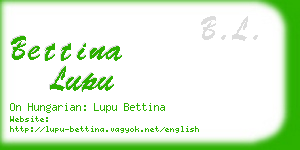 bettina lupu business card
